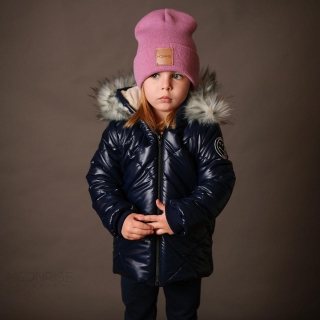 Detská zimná bunda - dark blue - 128,134