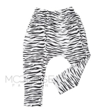 BIO pudlové tepláky - zebra