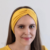 Čelenka dámska ORGANIC - yellow uni