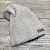 Podšitá šmolko čiapka - UNI beige