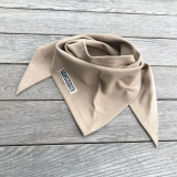 Rebrovaná organic šatka - beige