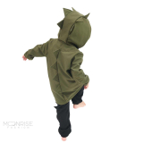 Detská softshell dino bunda - khaki