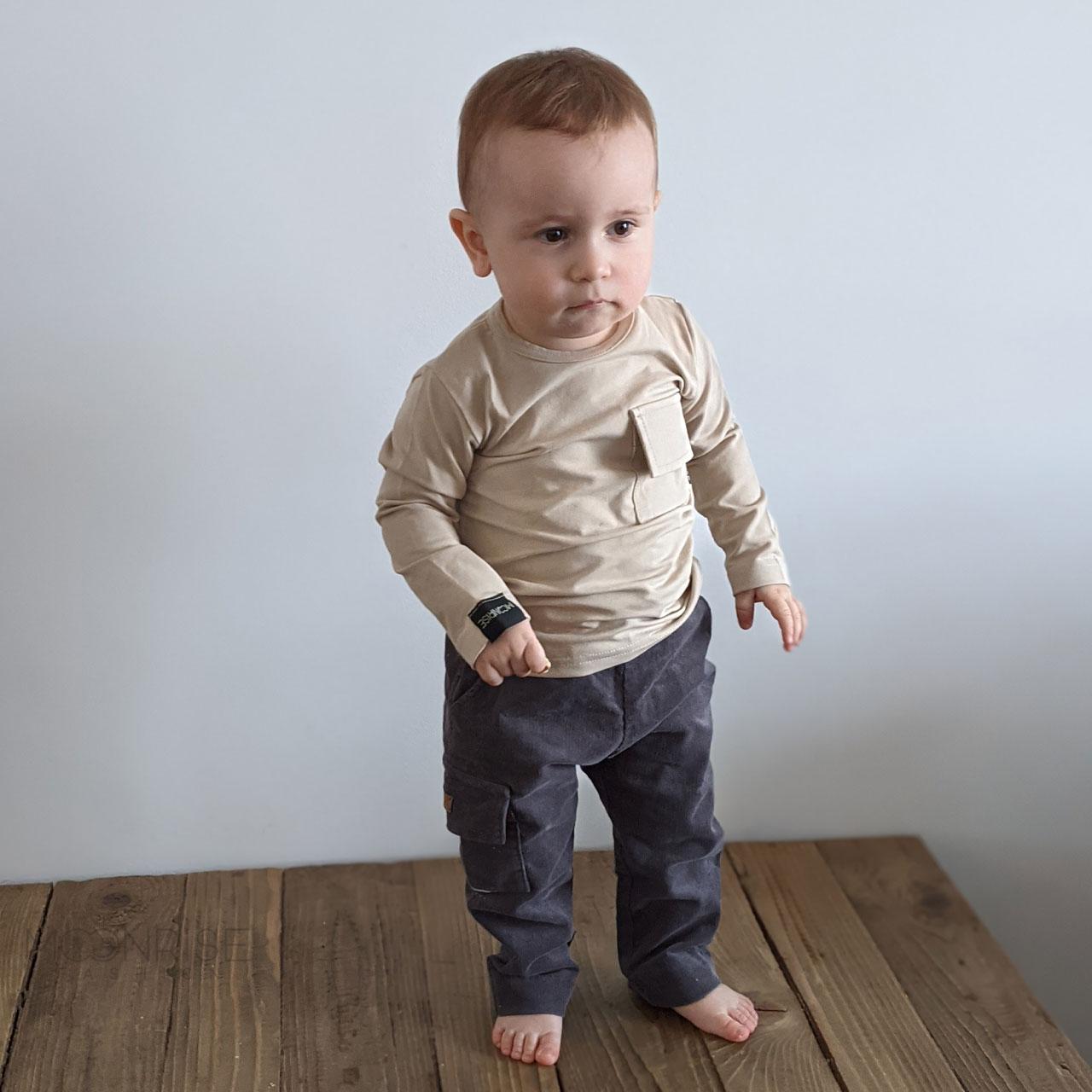 Tričko organic - pocket beige