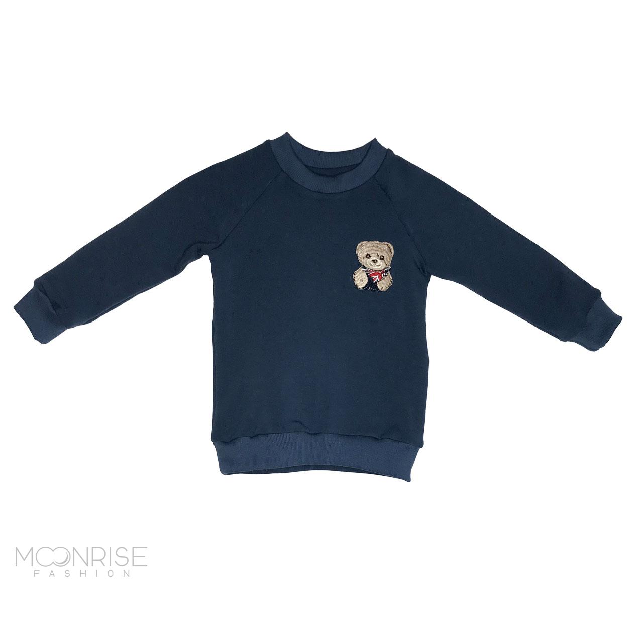 Detská mikina - teddy navy