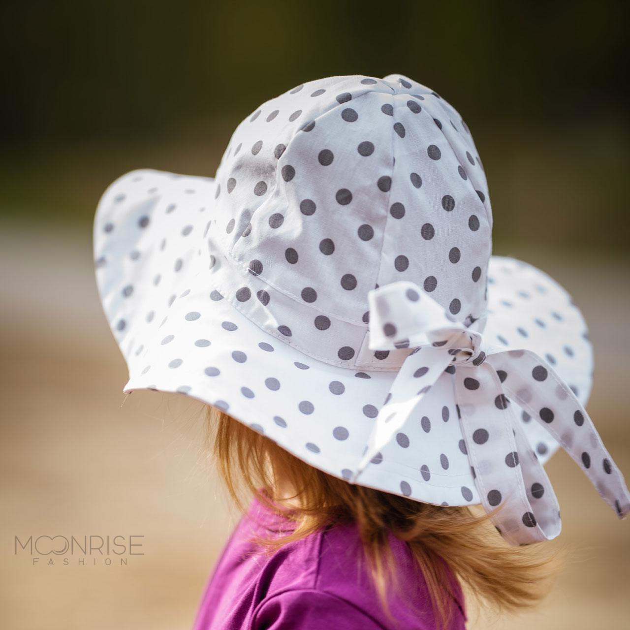 Detský klobúk grey dots