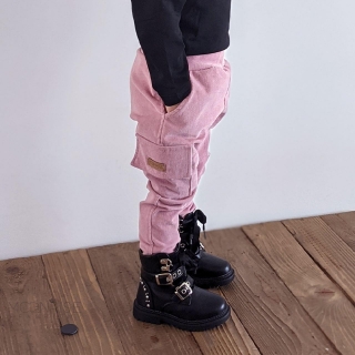 Menčestrové nohavice - pink