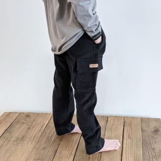 Menčestrové nohavice - black