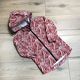 Detská softshell bunda - zebra brown