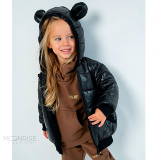 Detská bunda - little teddy black