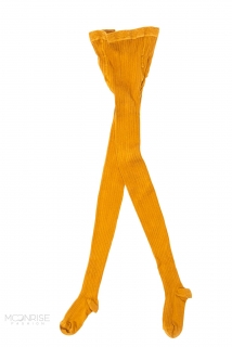 Detské pančuchy rebro - ochre