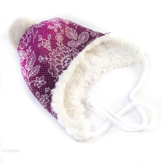 Ušianka - lace violet